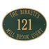 Hawthorne Oval Estate Wall Address Plaque