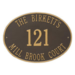 Hawthorne Oval Estate Wall Address Plaque