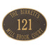 Hawthorne Oval Estate Wall Address Plaque
