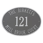 Hawthorne Oval Estate Wall Address Plaque