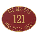 Hawthorne Oval Estate Wall Address Plaque