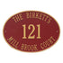 Hawthorne Oval Estate Wall Address Plaque
