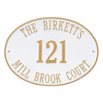 Hawthorne Oval Estate Wall Address Plaque