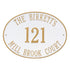 Hawthorne Oval Estate Wall Address Plaque