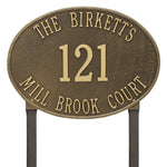 Hawthorne Estate Oval Lawn Address Plaque