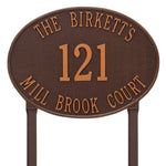 Hawthorne Estate Oval Lawn Address Plaque