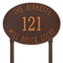 Hawthorne Estate Oval Lawn Address Plaque