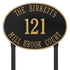 Hawthorne Estate Oval Lawn Address Plaque