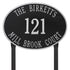 Hawthorne Estate Oval Lawn Address Plaque