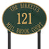 Hawthorne Estate Oval Lawn Address Plaque