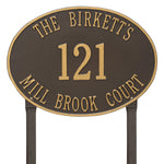 Hawthorne Estate Oval Lawn Address Plaque