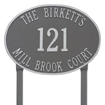 Hawthorne Estate Oval Lawn Address Plaque