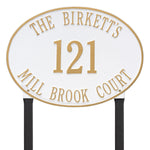 Hawthorne Estate Oval Lawn Address Plaque