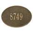 Hawthorne Oval Standard Wall Address Plaque