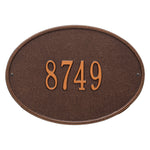 Hawthorne Oval Standard Wall Address Plaque