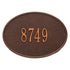 Hawthorne Oval Standard Wall Address Plaque