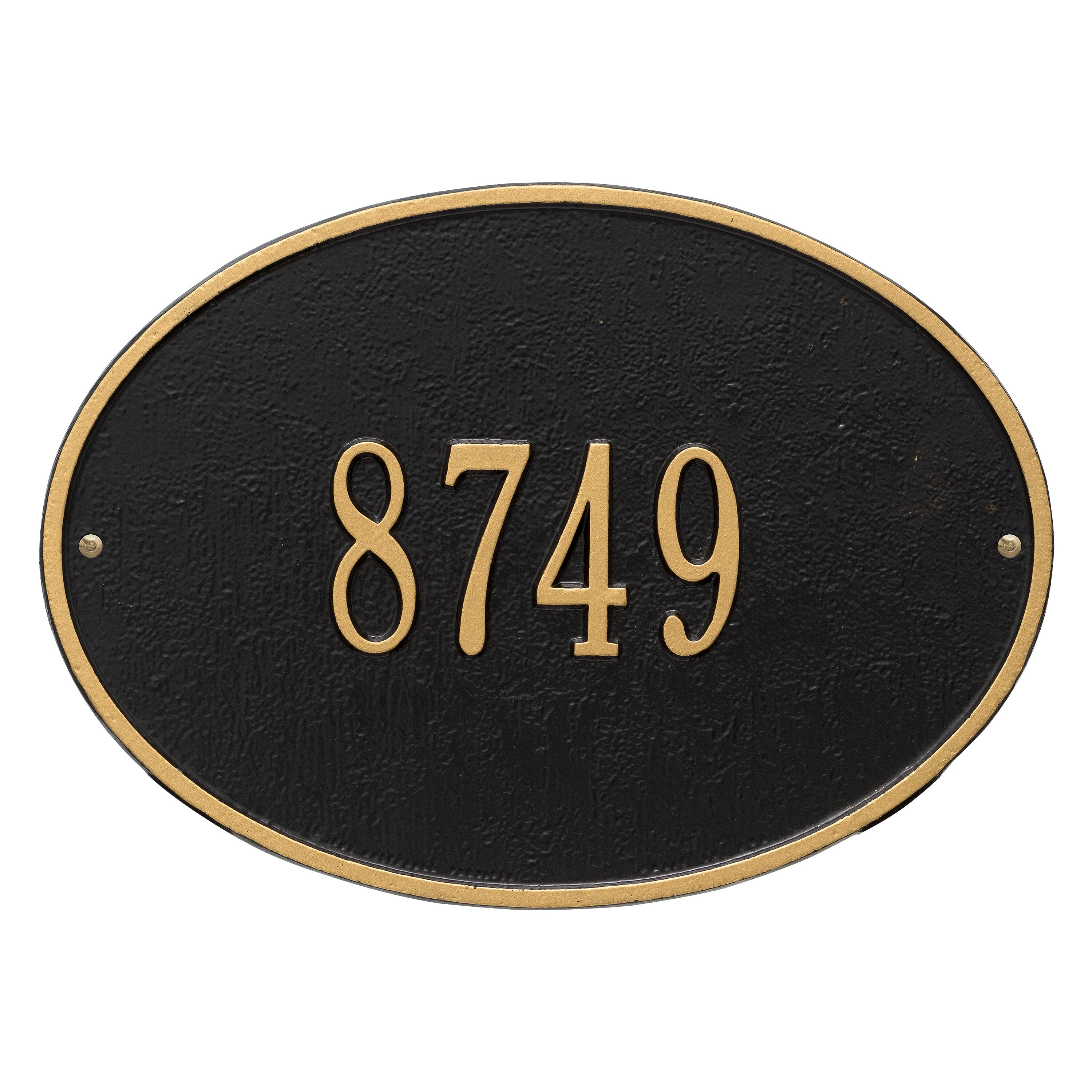 Hawthorne Oval Standard Wall Address Plaque