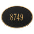 Hawthorne Oval Standard Wall Address Plaque