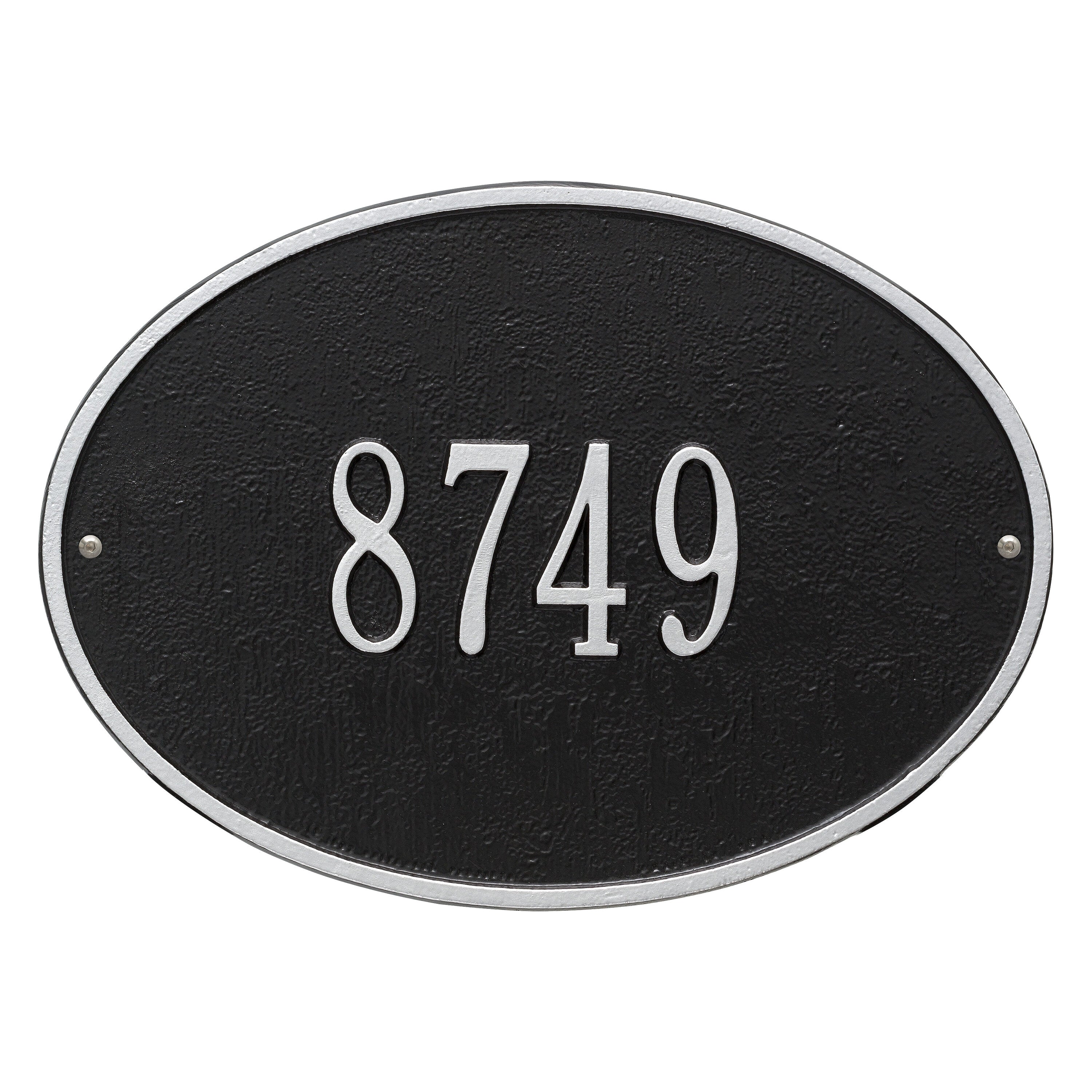 Hawthorne Oval Standard Wall Address Plaque