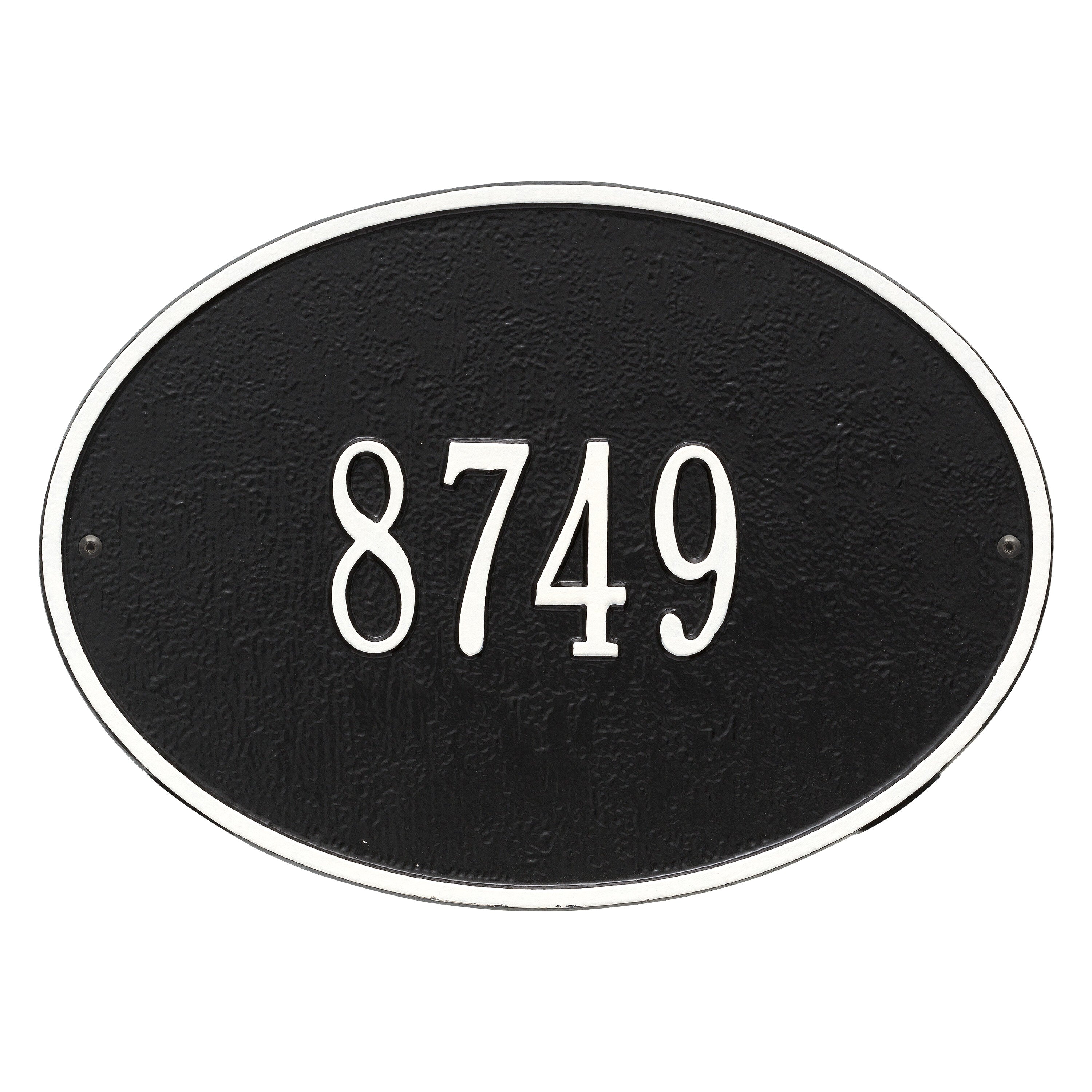 Hawthorne Oval Standard Wall Address Plaque