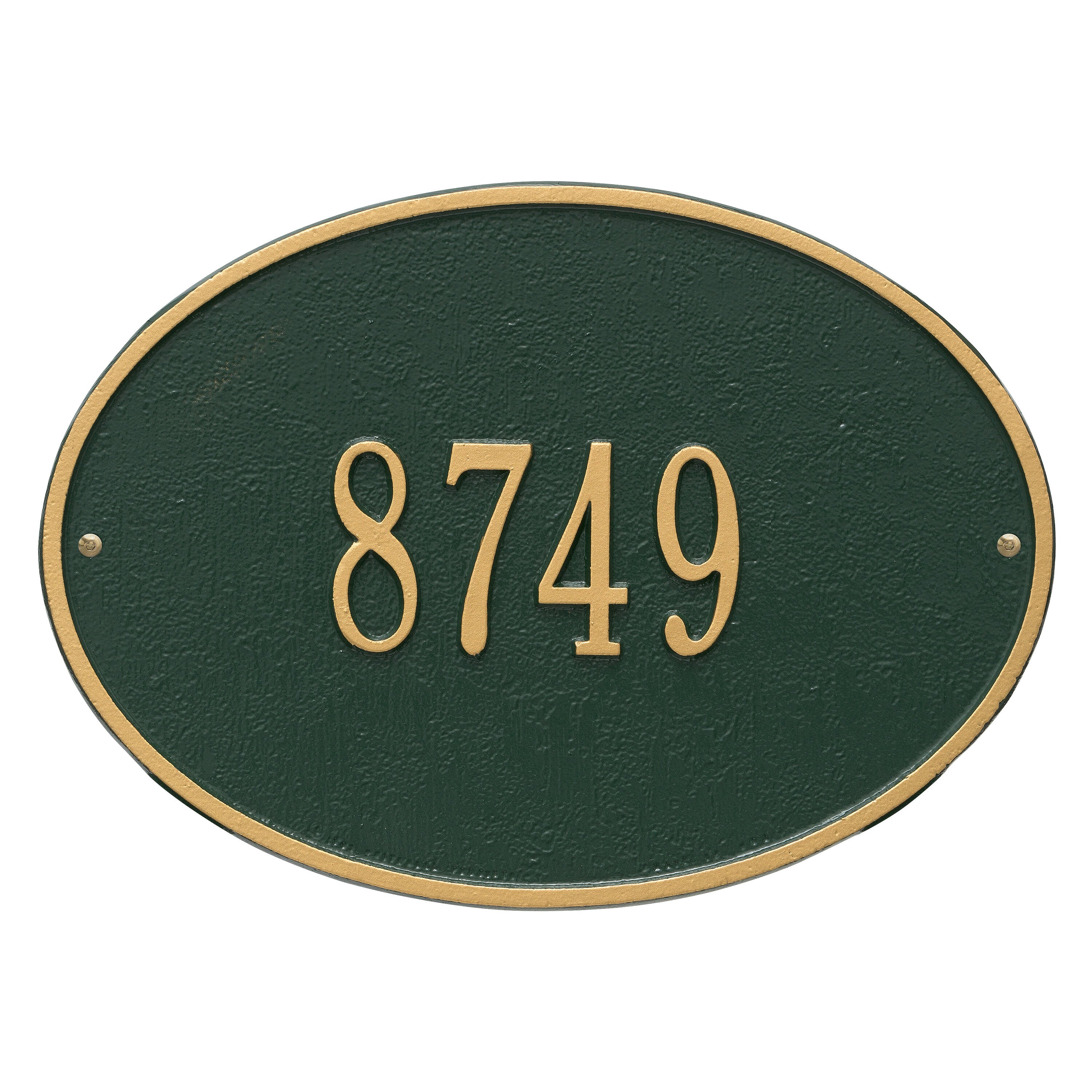 Hawthorne Oval Standard Wall Address Plaque