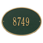 Hawthorne Oval Standard Wall Address Plaque