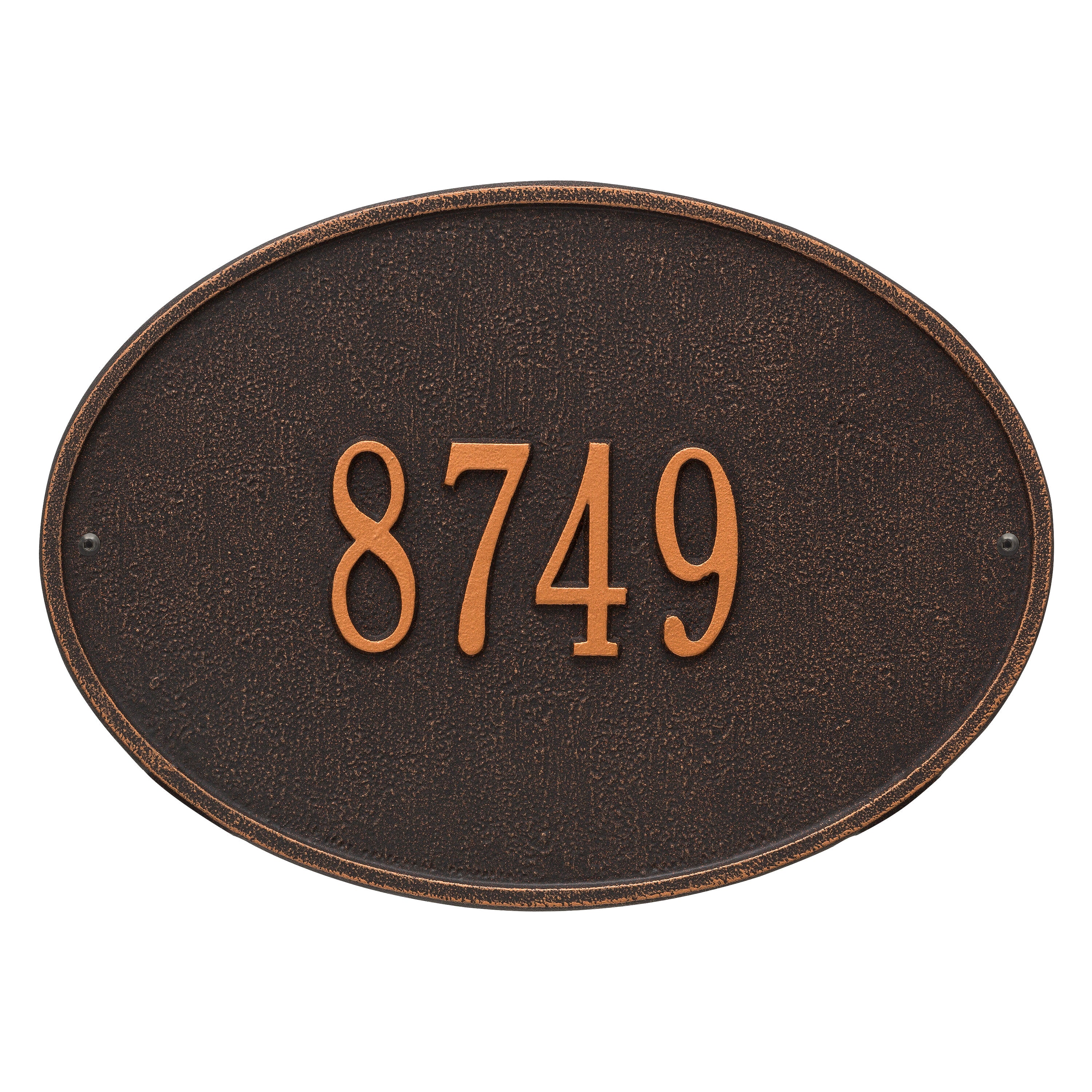 Hawthorne Oval Standard Wall Address Plaque