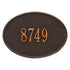 Hawthorne Oval Standard Wall Address Plaque
