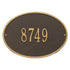 Hawthorne Oval Standard Wall Address Plaque