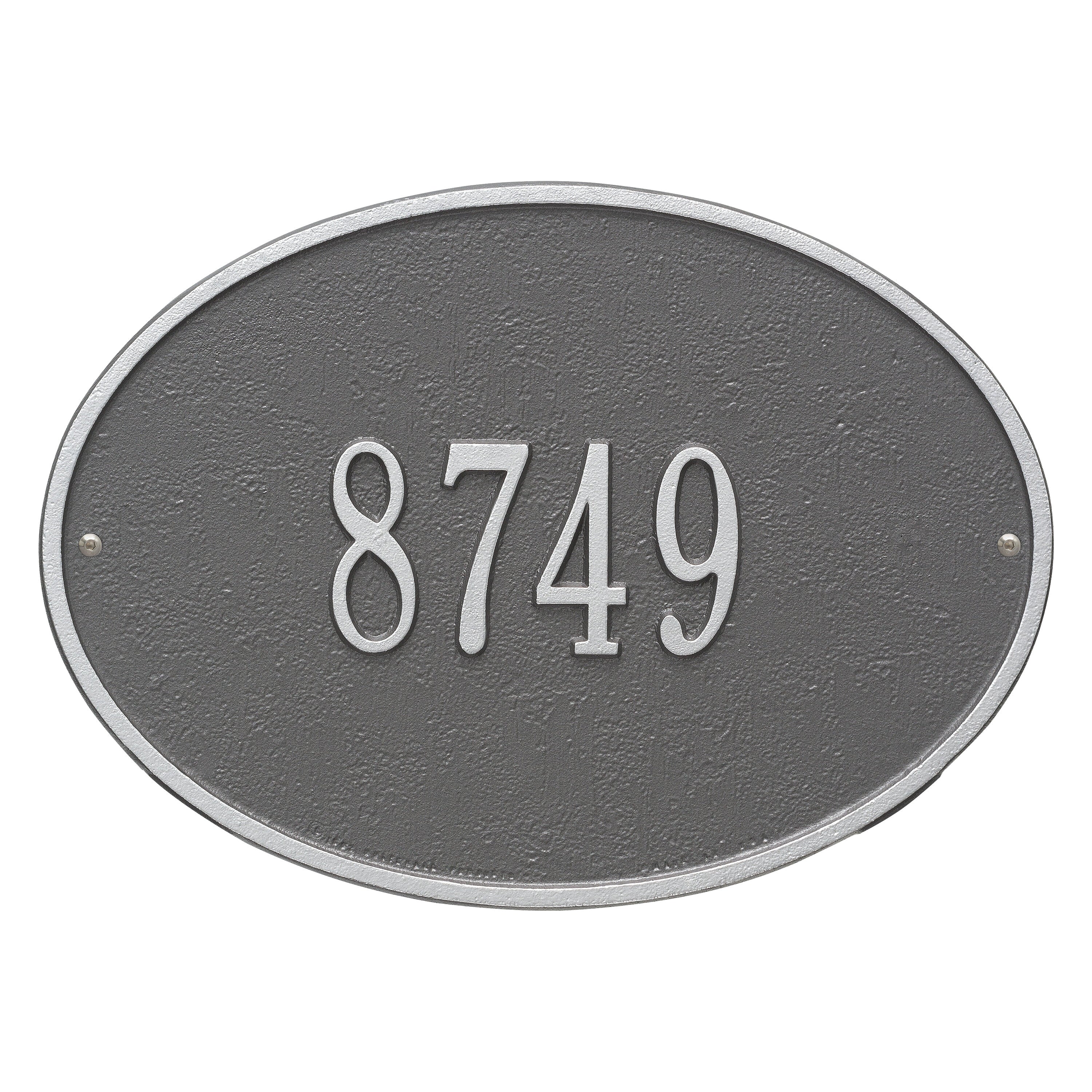 Hawthorne Oval Standard Wall Address Plaque