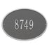 Hawthorne Oval Standard Wall Address Plaque