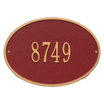 Hawthorne Oval Standard Wall Address Plaque