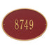 Hawthorne Oval Standard Wall Address Plaque
