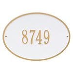 Hawthorne Oval Standard Wall Address Plaque