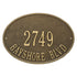 Hawthorne Oval Standard Wall Address Plaque