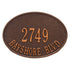 Hawthorne Oval Standard Wall Address Plaque