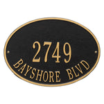 Hawthorne Oval Standard Wall Address Plaque