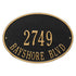 Hawthorne Oval Standard Wall Address Plaque