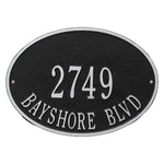 Hawthorne Oval Standard Wall Address Plaque