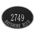 Hawthorne Oval Standard Wall Address Plaque