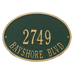 Hawthorne Oval Standard Wall Address Plaque