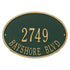 Hawthorne Oval Standard Wall Address Plaque