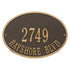 Hawthorne Oval Standard Wall Address Plaque