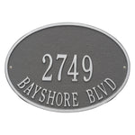 Hawthorne Oval Standard Wall Address Plaque