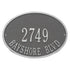 Hawthorne Oval Standard Wall Address Plaque