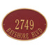 Hawthorne Oval Standard Wall Address Plaque
