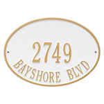 Hawthorne Oval Standard Wall Address Plaque