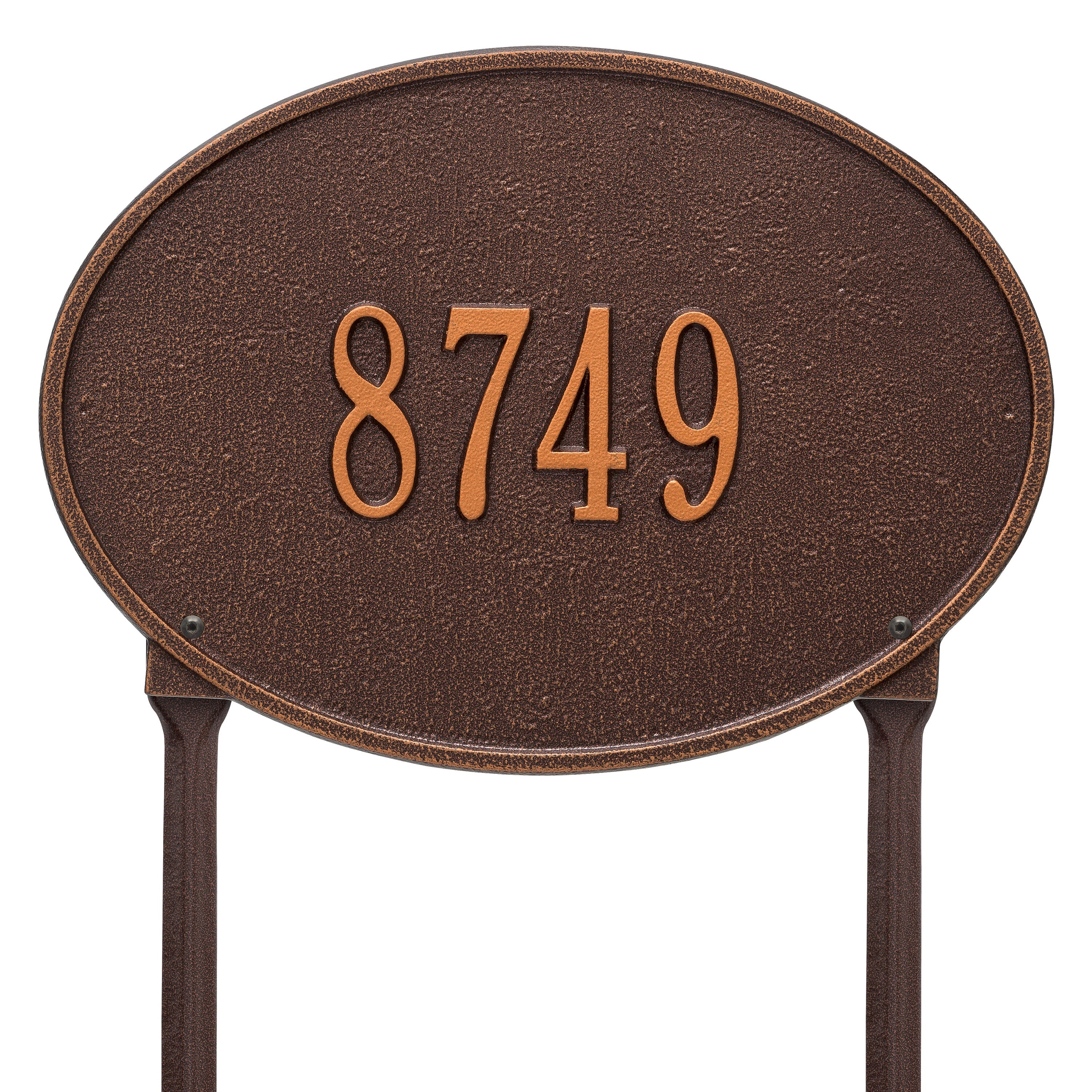 Hawthorne Oval Standard Lawn Address Plaque