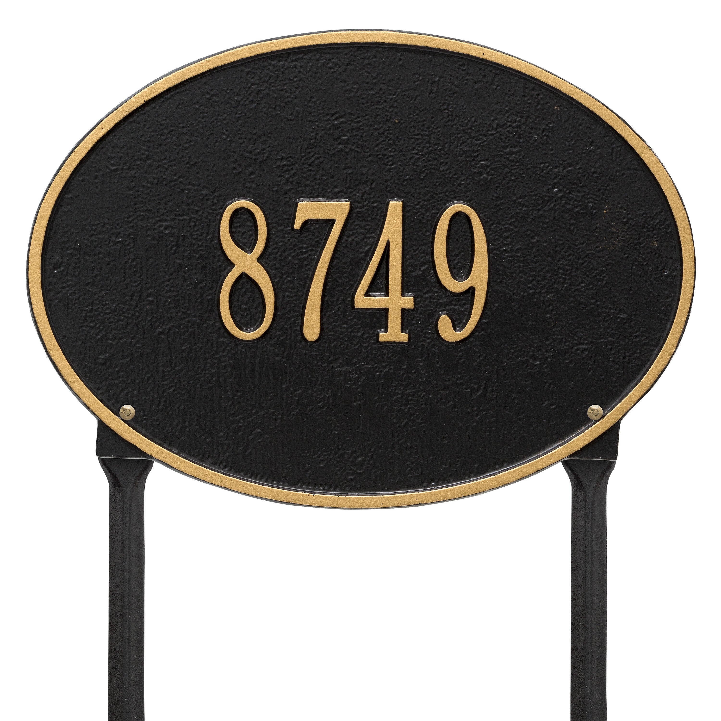 Hawthorne Oval Standard Lawn Address Plaque