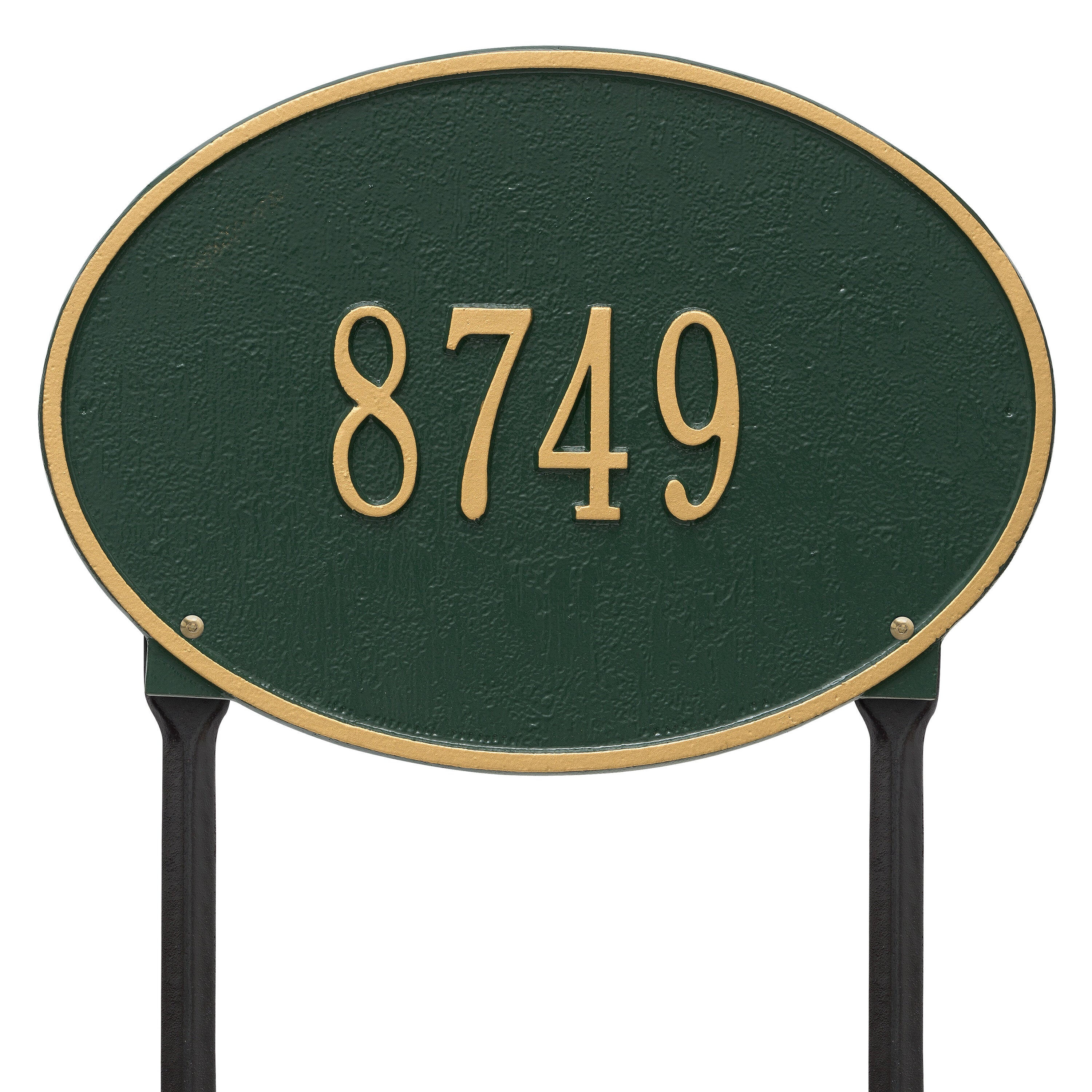 Hawthorne Oval Standard Lawn Address Plaque